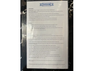 Stateside Kitchen menu photo