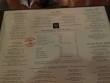 Steak 48 menu photo