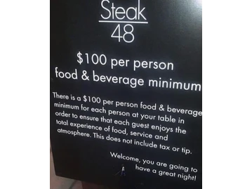 Steak 48 menu photo