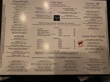 Steak 48 menu photo