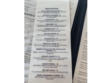 Steiner Ranch Steakhouse menu photo