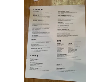 Stella's menu photo