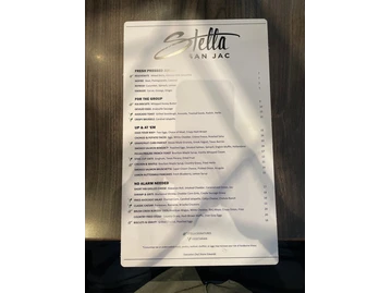 Stella San Jac menu photo