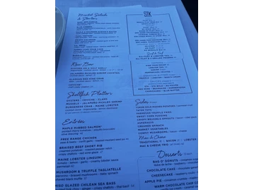 STK Steakhouse menu photo
