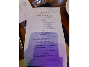 STK Steakhouse menu photo