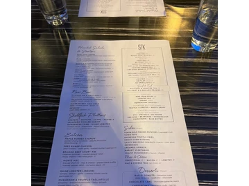STK Steakhouse menu photo