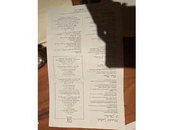 STK Steakhouse menu photo