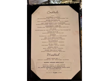 STK Steakhouse menu photo