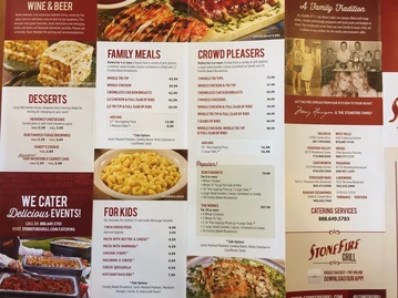 STONEFIRE Grill menu photo