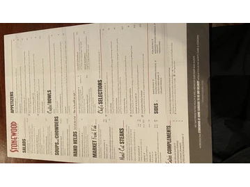 Stonewood Grill & Tavern menu photo