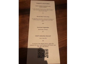 Stoney River Steakhouse and Grill menu photo