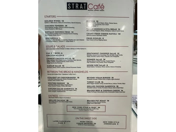 STRAT Cafe menu photo