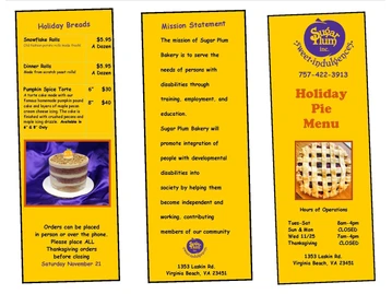 Sugar Plum Bakery Inc menu photo