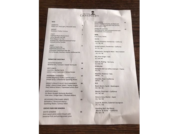 Sunset Terrace menu photo