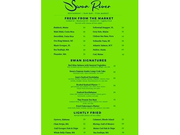 Swan River Seafood Restaurant & Fish Market menu photo