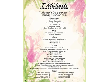 T-Michaels menu photo