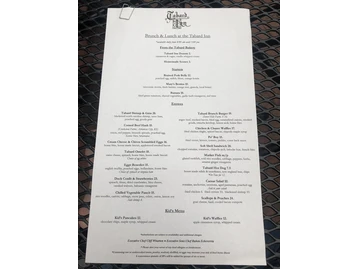 Tabard Inn menu photo