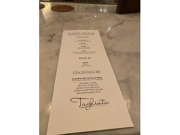 Tagliata menu photo