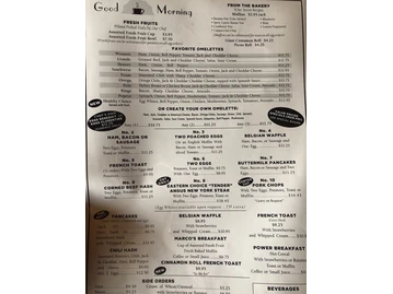 Tally Rand menu photo