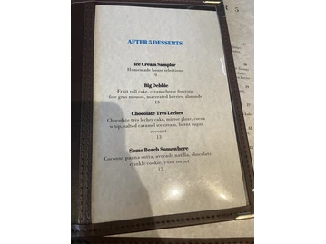 Tally's Silver Spoon menu photo