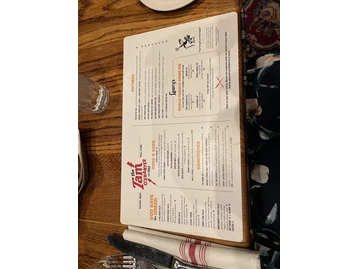 Tam O'Shanter menu photo