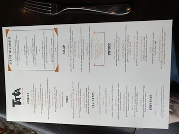Tanta Chicago menu photo
