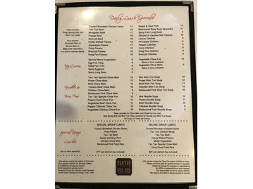 Tao Tao menu photo