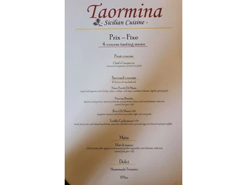 Taormina Sicilian Cuisine menu photo