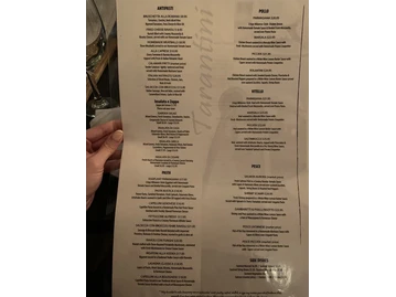 Tarantini Italian Restaurant menu photo