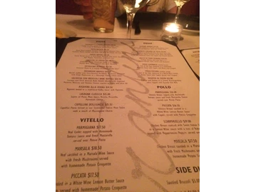 Tarantini Italian Restaurant menu photo