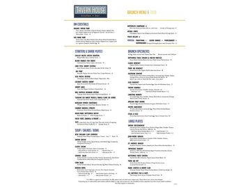 Tavern House Kitchen + Bar menu photo