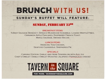 Tavern In the Square menu photo