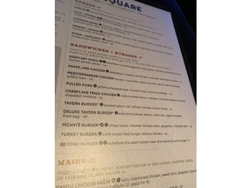 Tavern In the Square menu photo