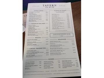 Tavern On Rush menu photo