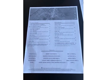 Teak menu photo