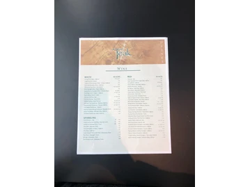 Teak menu photo