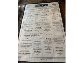 Ted's Bulletin menu photo