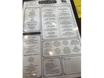 Ted's Bulletin menu photo