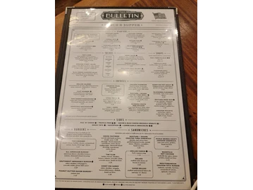 Ted's Bulletin menu photo