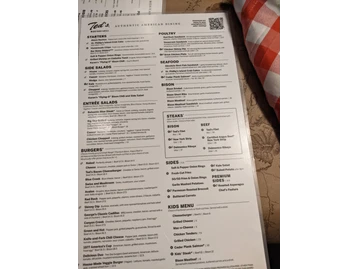 Ted's Montana Grill menu photo