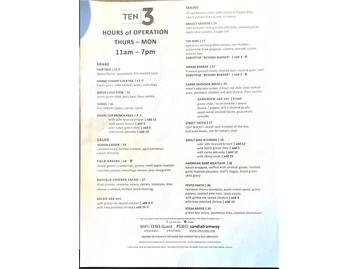 Ten 3 menu photo