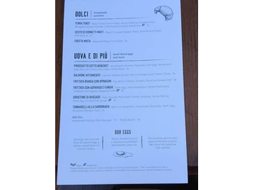 Terra at Eataly L.A. menu photo
