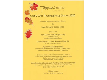 TerraCotta Wine Bistro menu photo