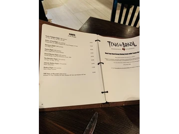 Texas de Brazil menu photo