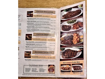 Texas Roadhouse menu photo