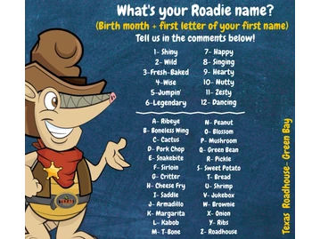 Texas Roadhouse menu photo