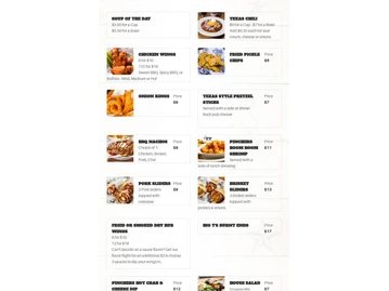 Texas Tony's Rib & BrewHouse menu photo
