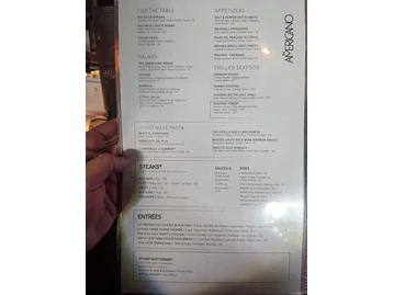 The Americano Restaurant menu photo