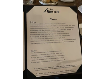 The Arbour menu photo