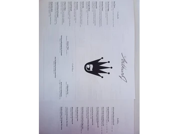 The Arthur J menu photo